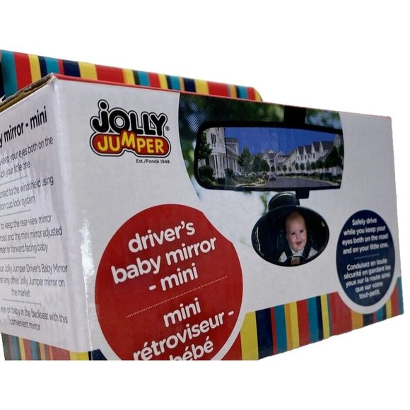 Jolly Jumper Suction Mount Drivers Mini Baby Mirror - Brand New - Picture 5 of 6